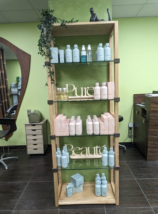 Meuble de présentation - Salon de coiffure