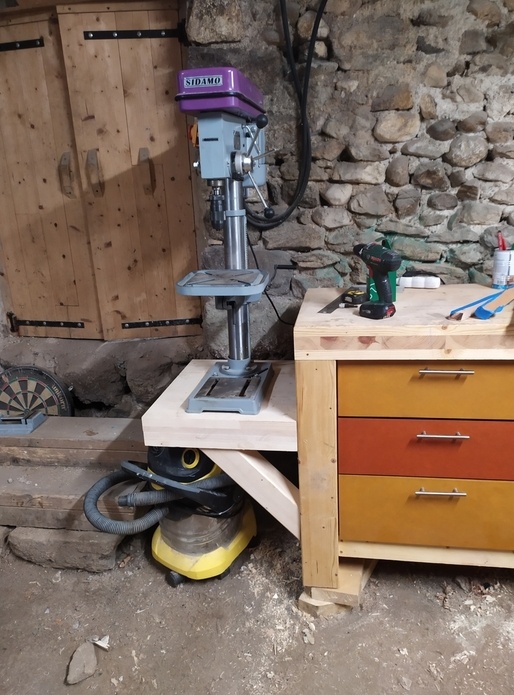 Support perceuse à colonne