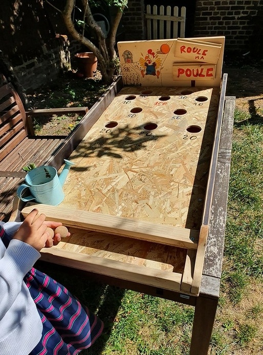 Jeux en bois - Roule ma poule et le Pirate