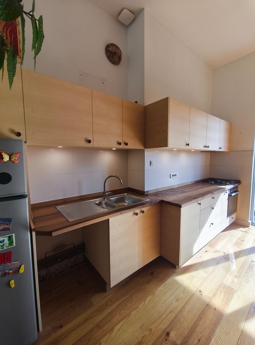 Cuisine frêne et noyer