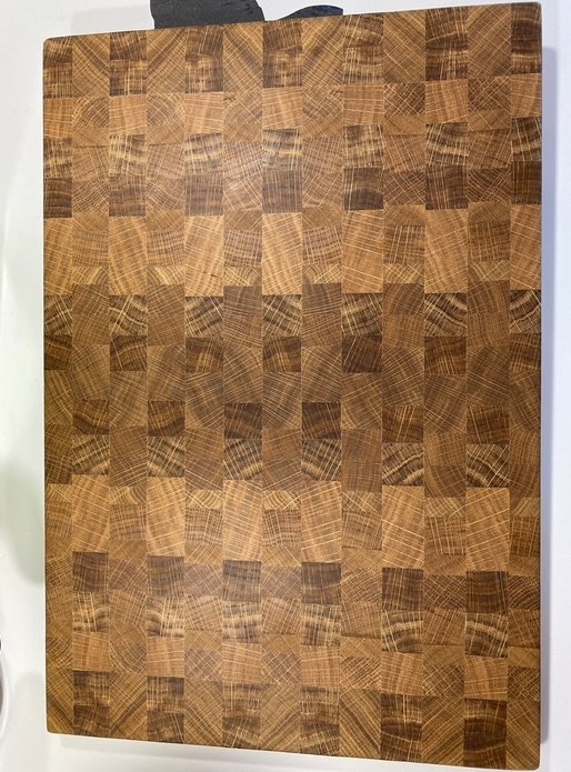 Planche à découper en bois de bout