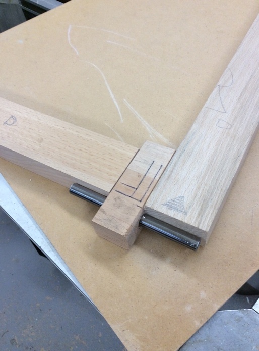 Position des pièces telles qu'elles seront présentées sur le gabarit