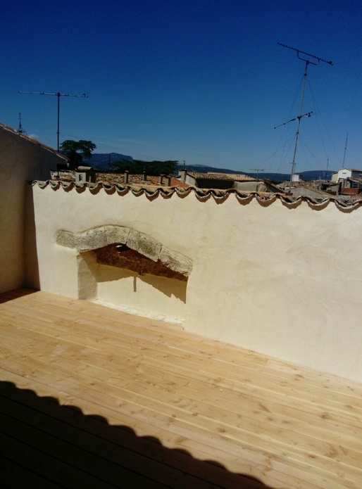 Une terrasse en Douglas.