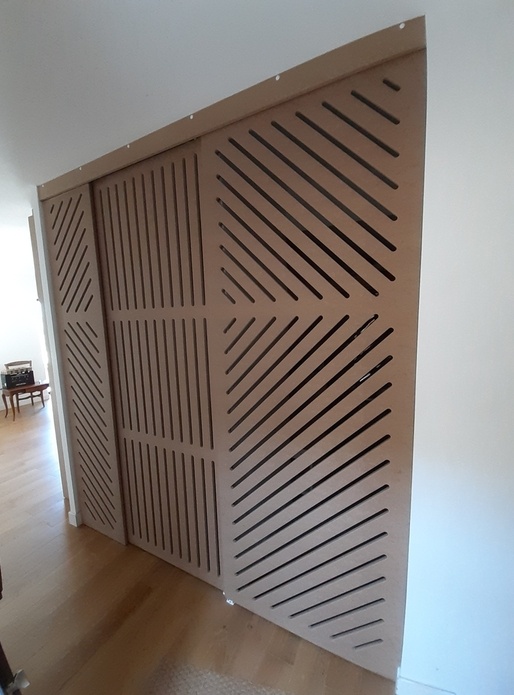 Porte ajourées bureau ou buanderie