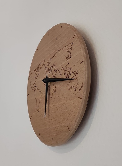Horloge mapemonde