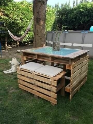 Table et bancs exterieur