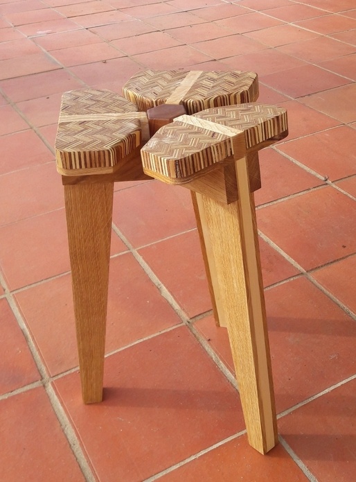 Tabouret trèfle