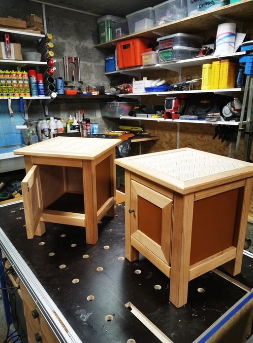 Tables de chevet en merisier