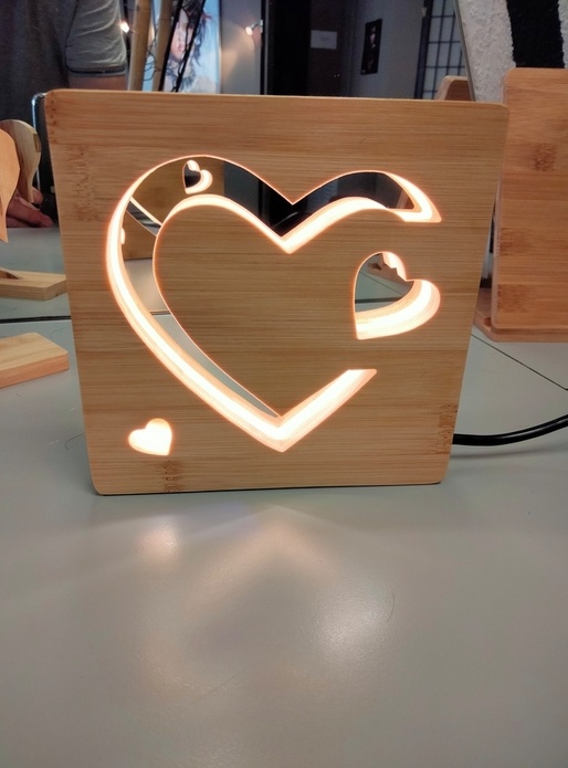 Lampe coeurs