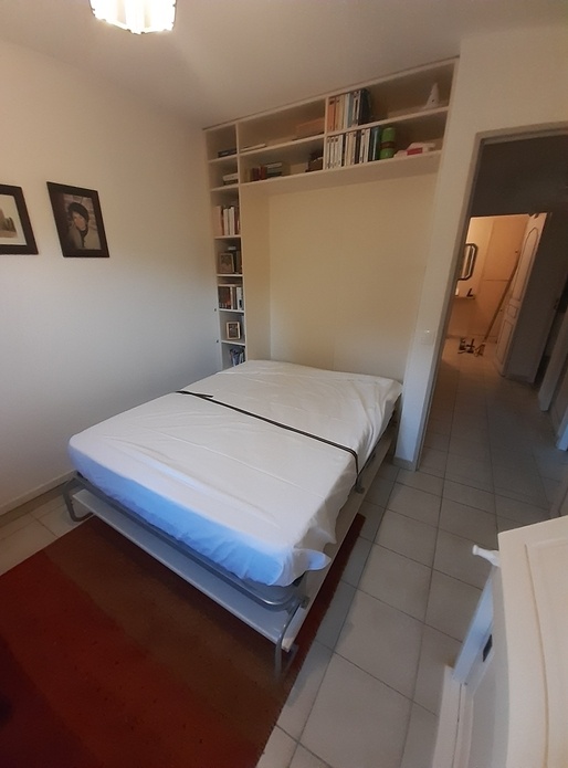 Lit escamotable bibliothèque