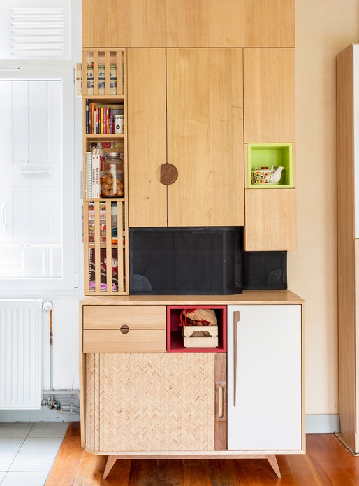 Meuble rangement cache-chaudière