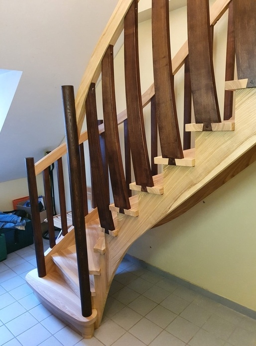 Escalier quart tournant