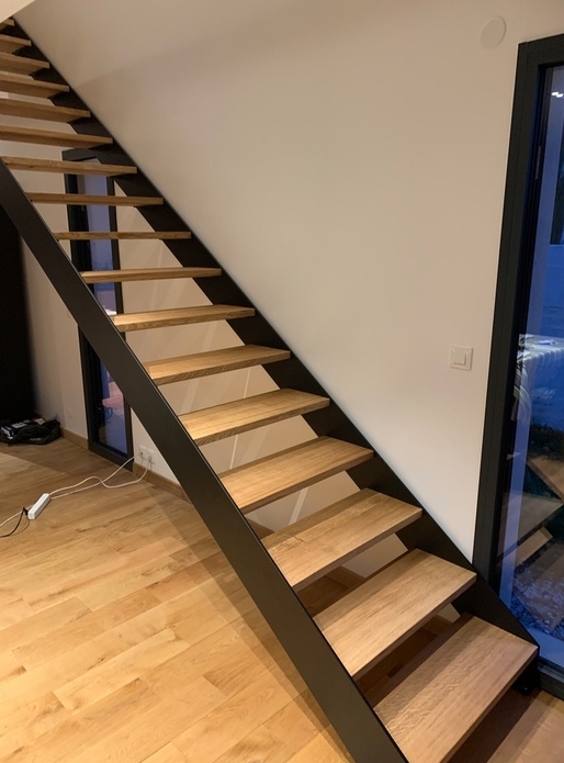 Escalier bois et métal