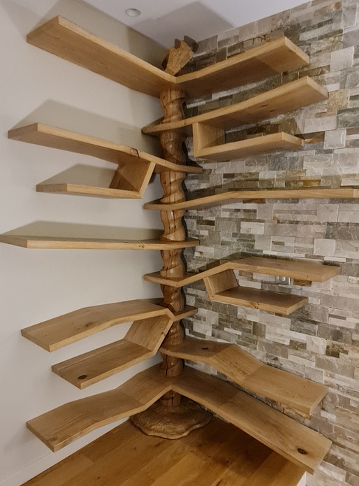 Etagères arbre pour baskets - tronc en spirale