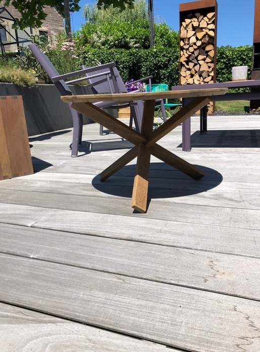 3 pieds de table démontables