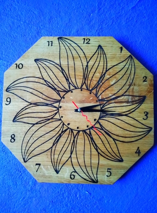 Horloge fleur