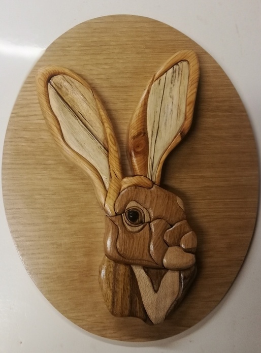 Médaillon en intarsia