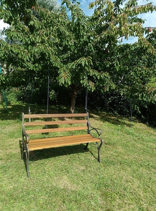Le banc après 6 mois dehors