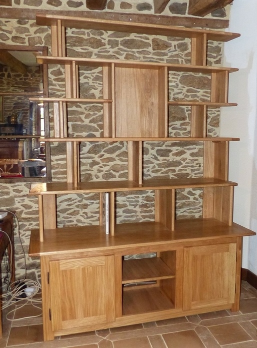 Bibliotheque en chene