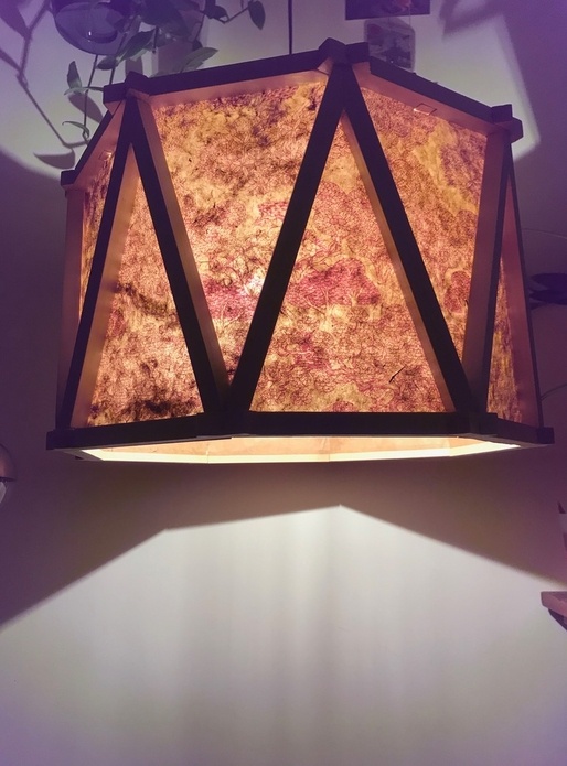 Lampe, Abat-jour suspendu