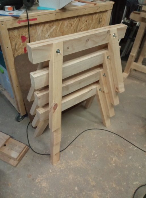 Petits tréteaux à dévers