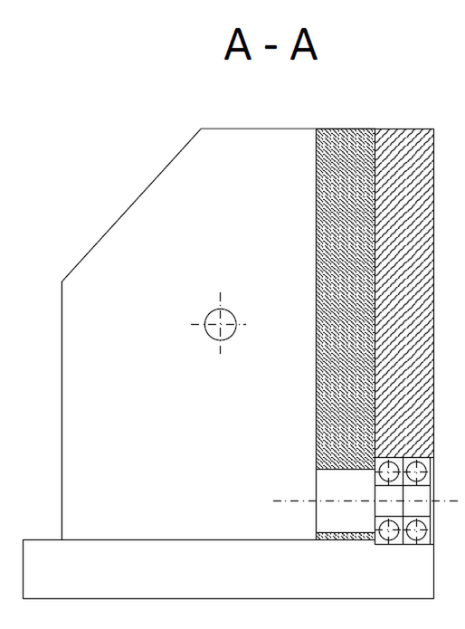 Plan de la boite à chaussures pour cylindres