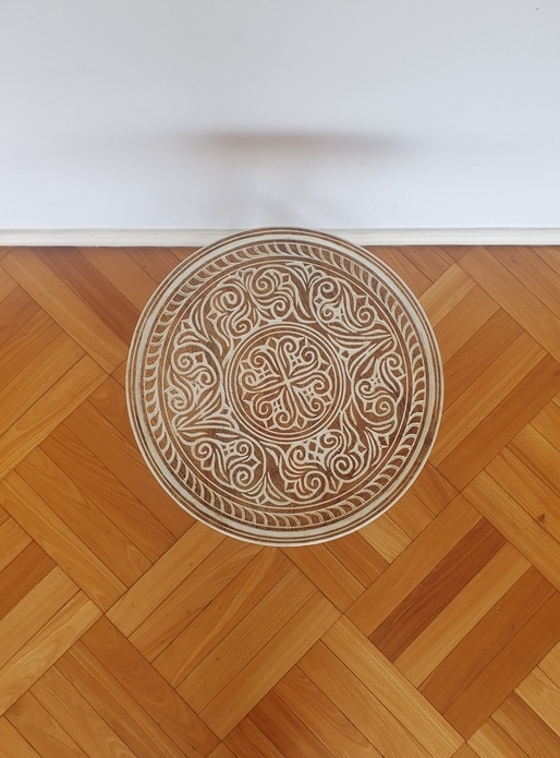 Gueridon avec plateau Kenyan