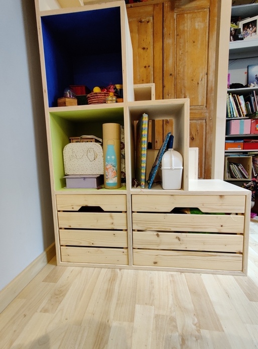 Caisses de rangement sur mesure