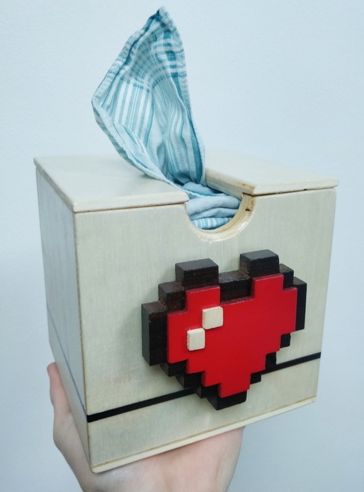 St-Valentin: Boite à mouchoirs pixel art AUTOMATIQUE !