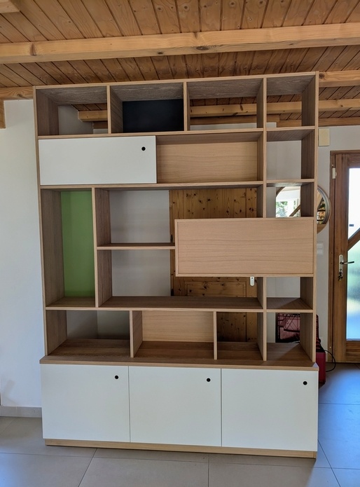 Bibliothèque chêne