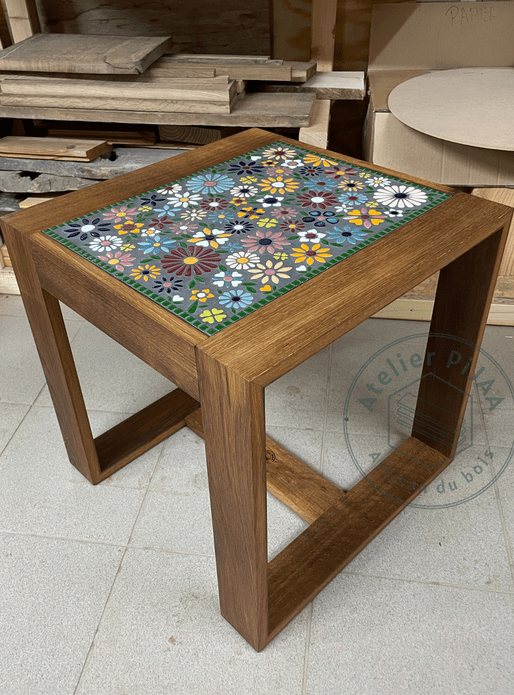Table basse mosaïque