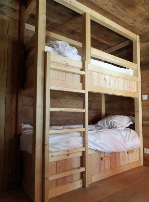 Lits superposés style refuge