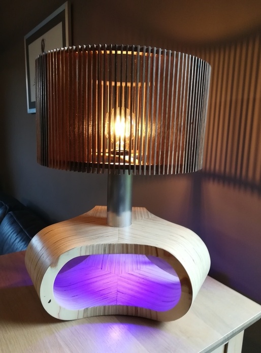 Lampe tout en courbe