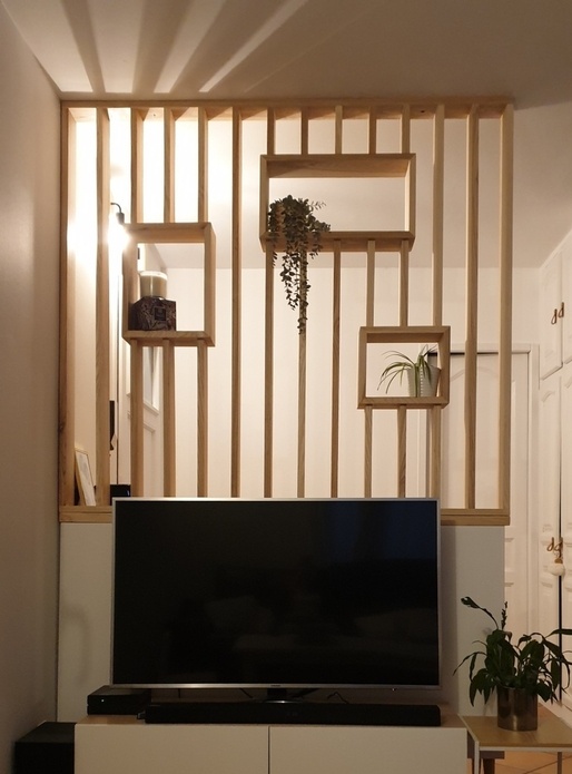 Claustra en frêne-olivier