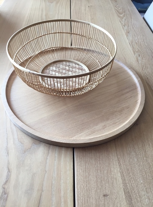 Plateau en chêne - réalisé à la défonceuse