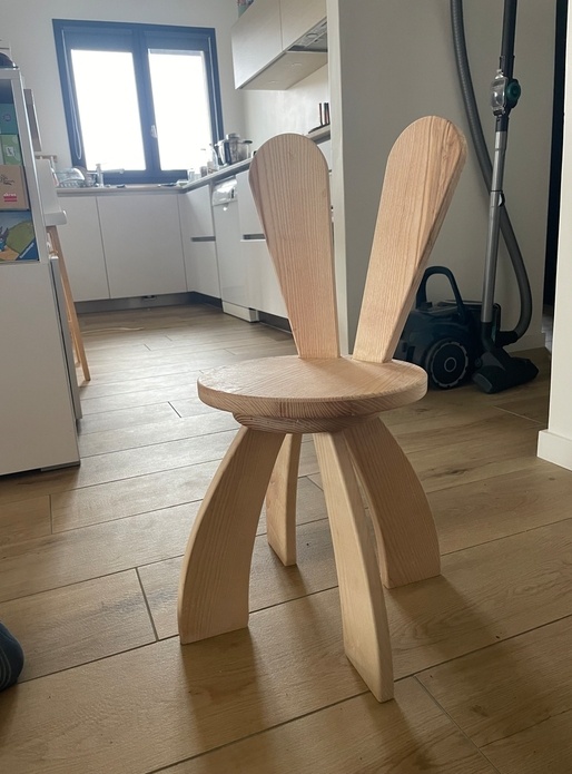 Chaise lapin enfant