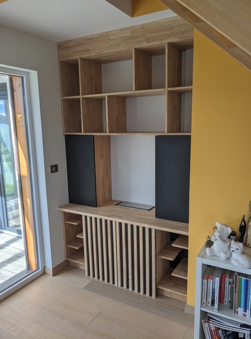 Bureau modulable de télétravail