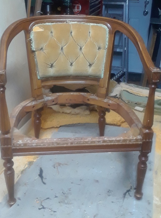 Rénovation fauteuil Bergère