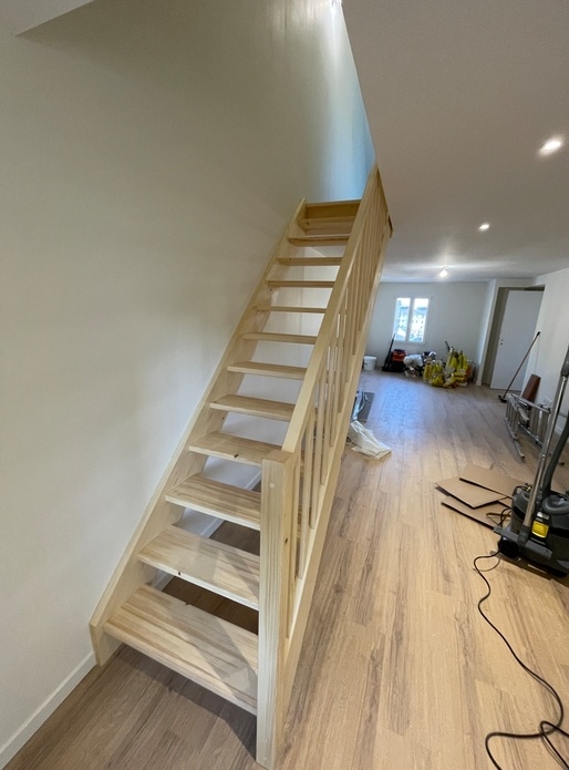 Escalier 13 marches droit