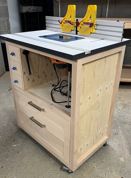 Meuble pour table de fraisage Sauter