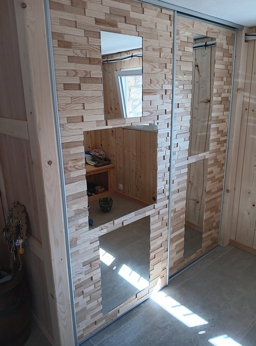 Portes de placard coullissantes frêne