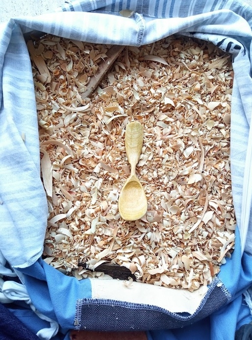 23éme cuillère de 2023 : Cuillère en bouleau au naturelle.