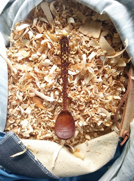 15éme cuillère de 2023 : Cuillère en bouleau cuite au four