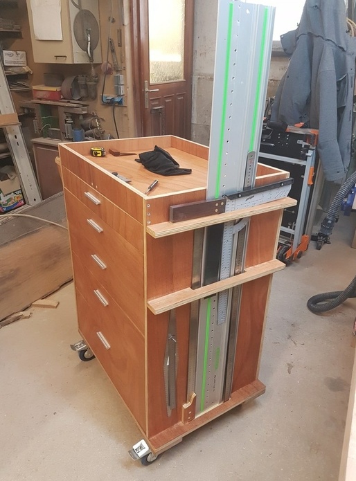 Servante d'atelier en bois