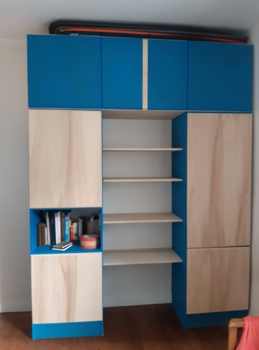 Dressing CP peuplier et MDF teinté