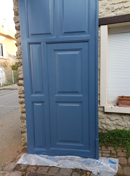 Restauration portail deuxième partie et fin.