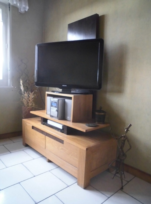 Meuble tv chêne massif