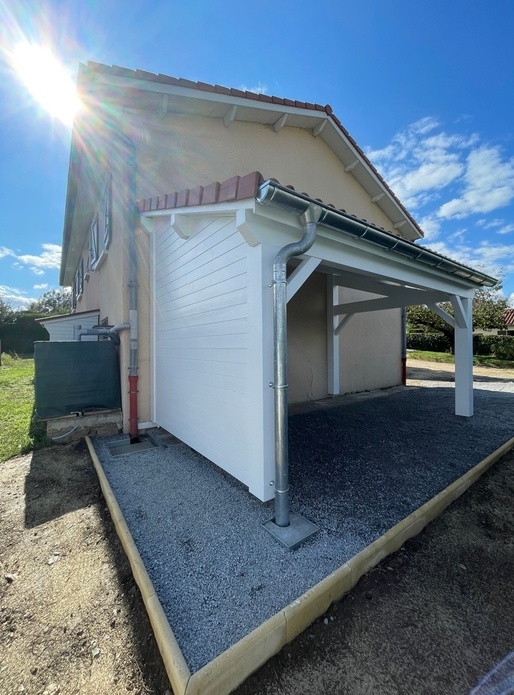 Carport / appenti en bois