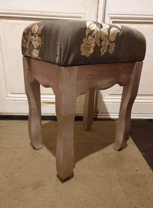 Tabouret coiffeuse baroque
