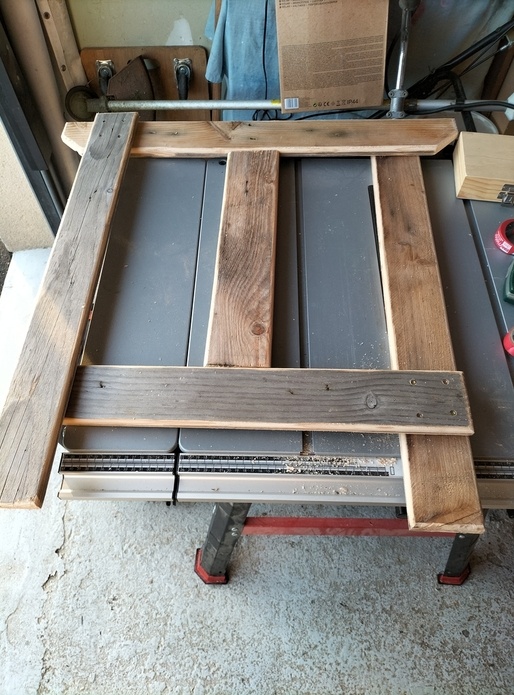 Tréteaux en bois de palette